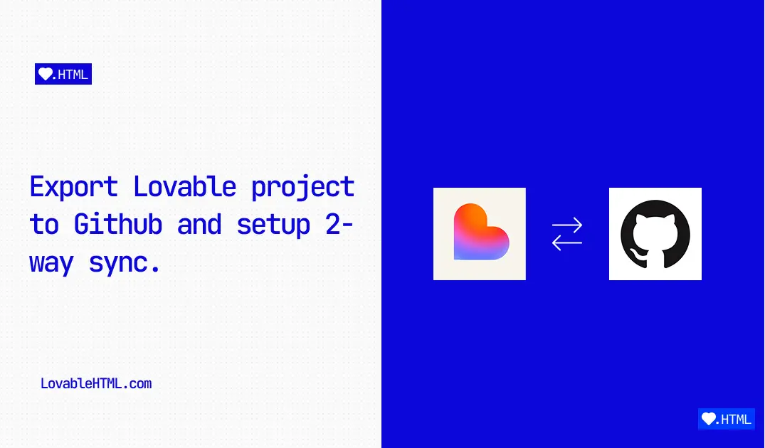 Exporting Your Lovable Project to GitHub (Step-by-Step 2025 guide)